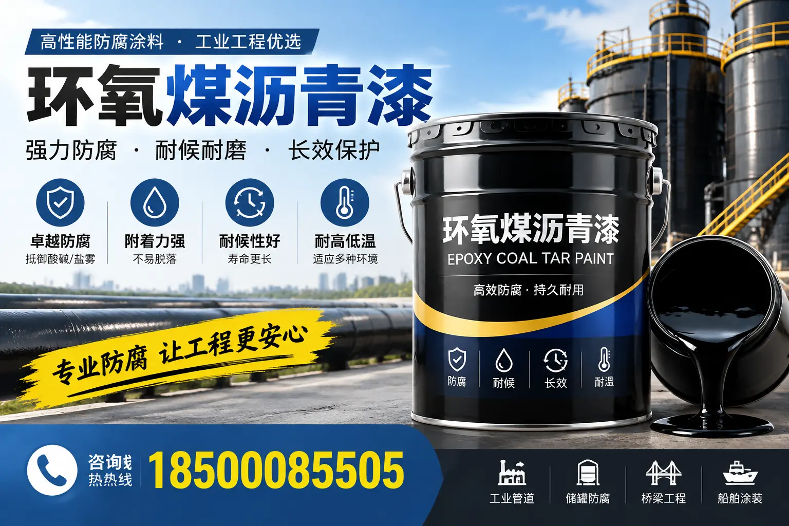 环氧煤沥青漆的施工方法与注意事项，确保在金华顺利完成